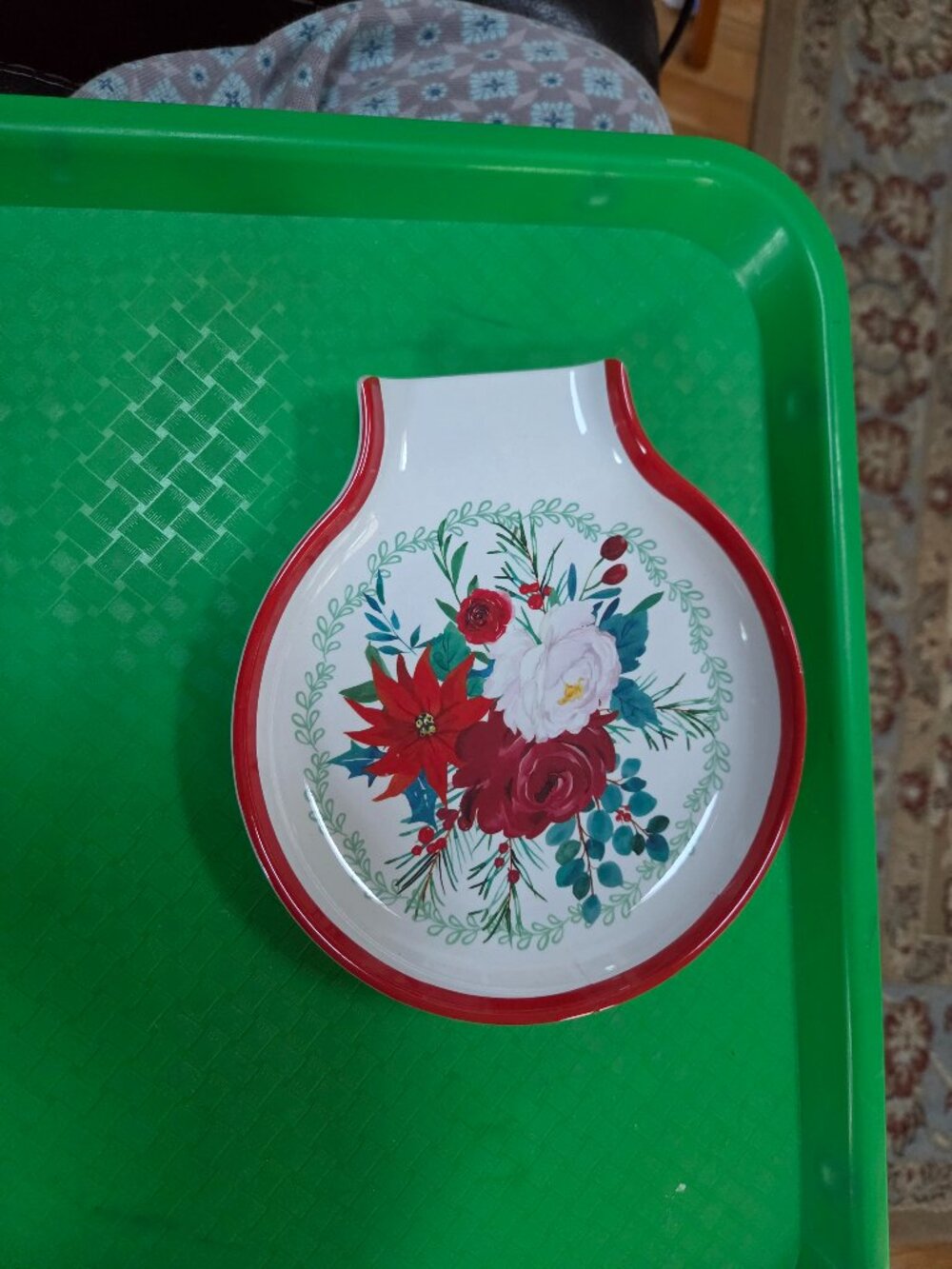 pioneer woman wishful winter floral melamine spoon rest